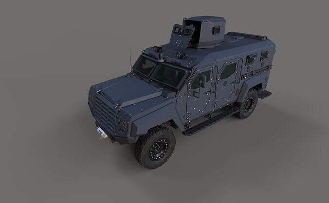 Roshel Senator APC  Low-poly 3D model