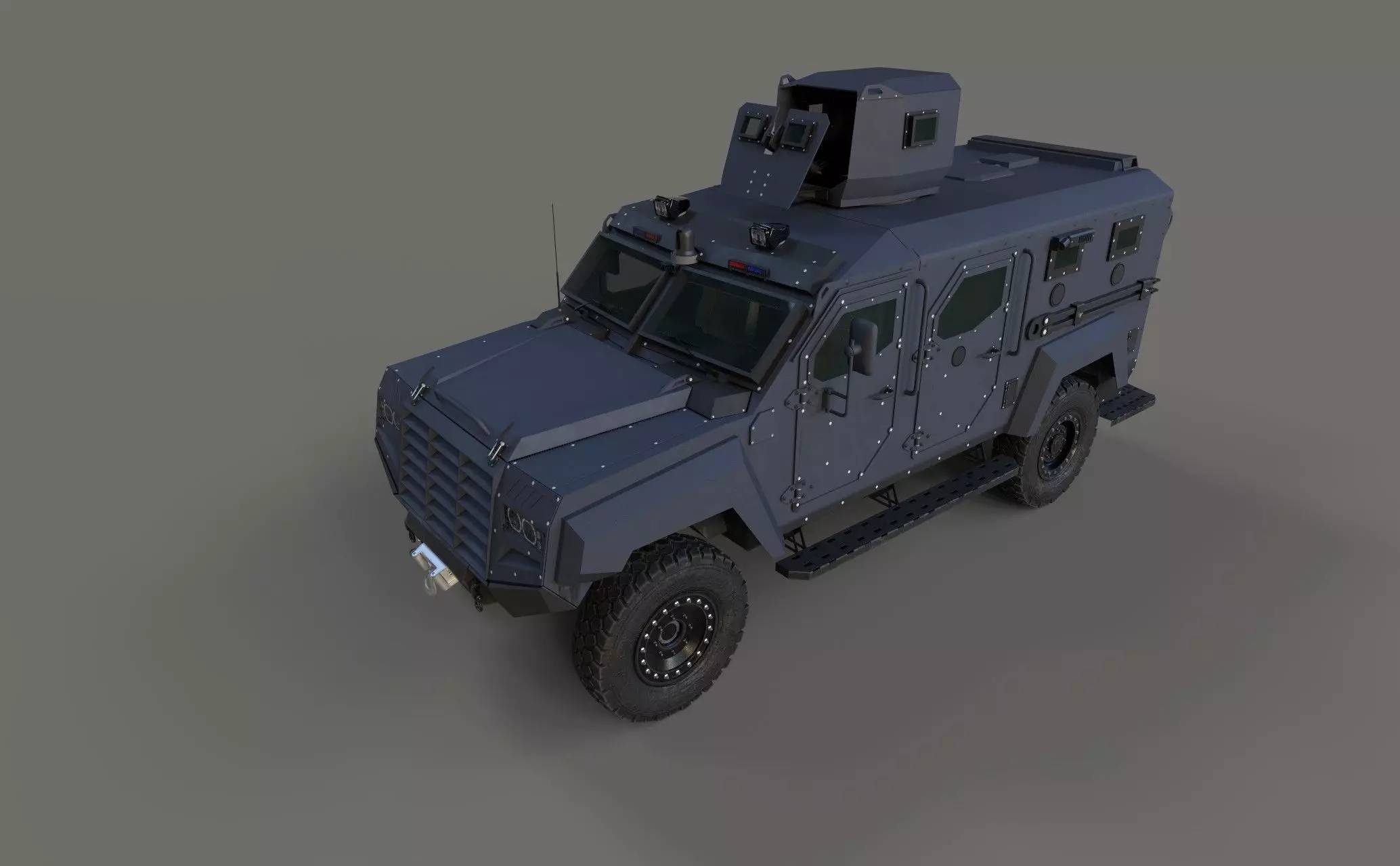 Roshel Senator APC  Low-poly 3D model_0