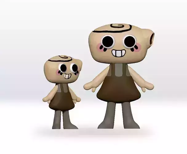 Shelly STL 3D file Dandys World 3D FANART Model of Dandy 3D print model