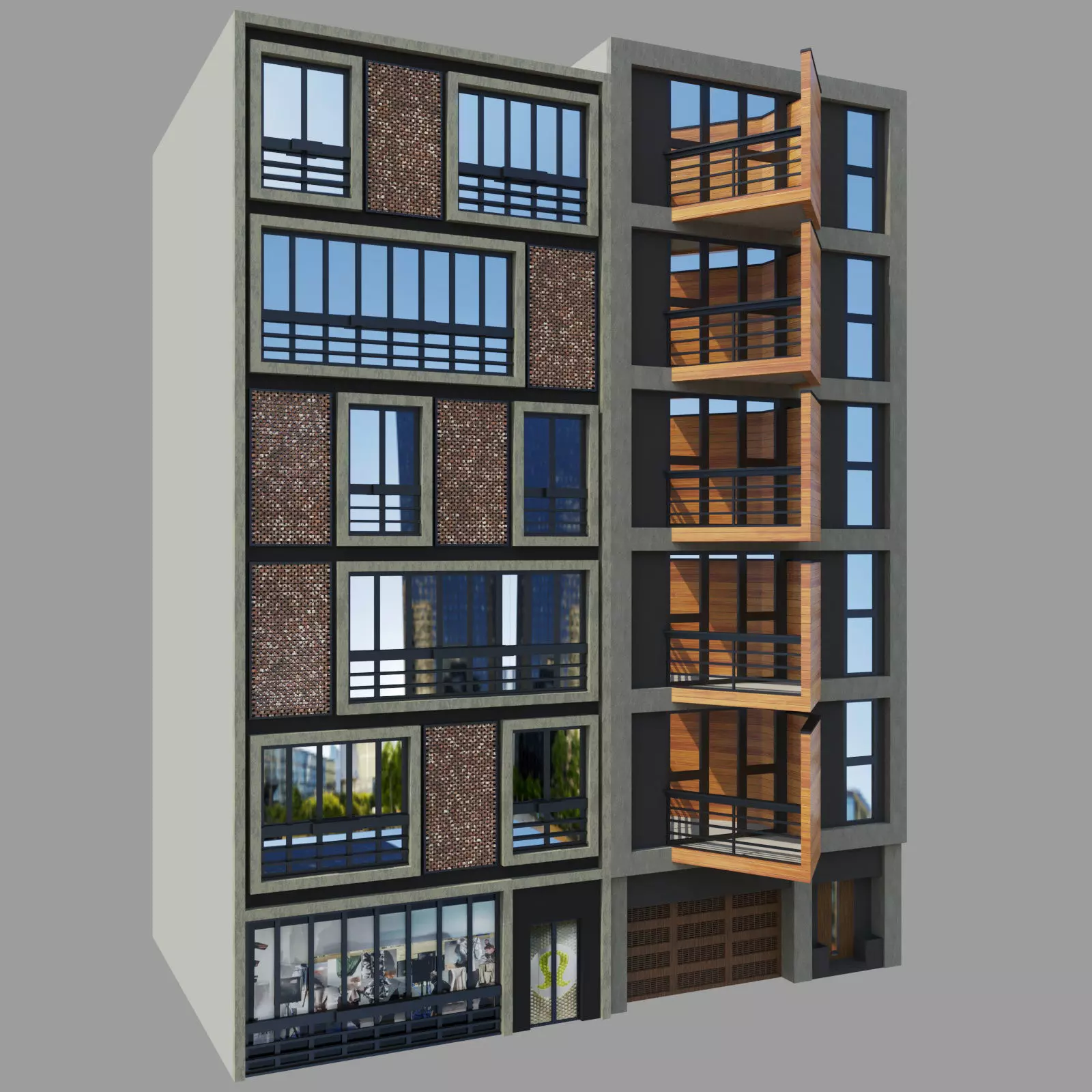 Modern Biulding Free 3D model_0