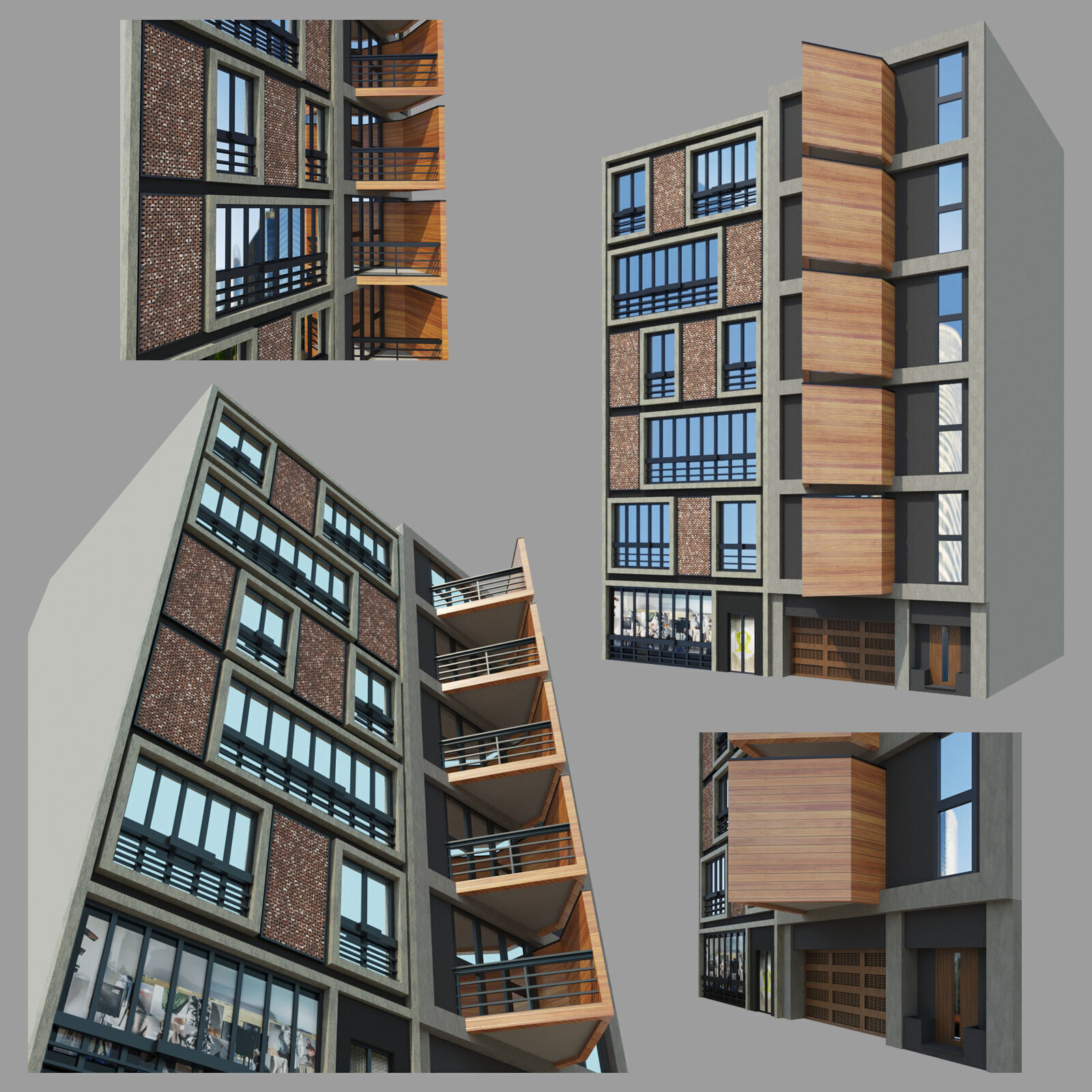 Modern Biulding Free 3D model_2