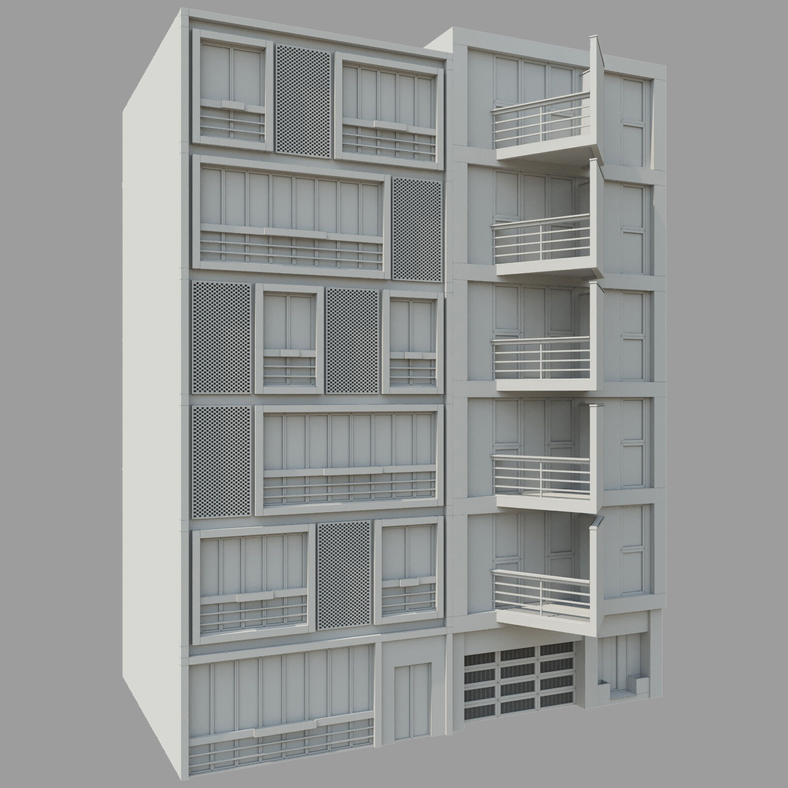 Modern Biulding Free 3D model_3