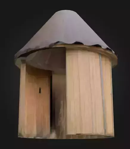 Halo Cartographer - Wooden Hut for Video Game