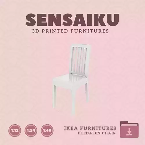 EKEDALEN EKEDALEN Chair for Mini Dollhouse IKEA 3D Print