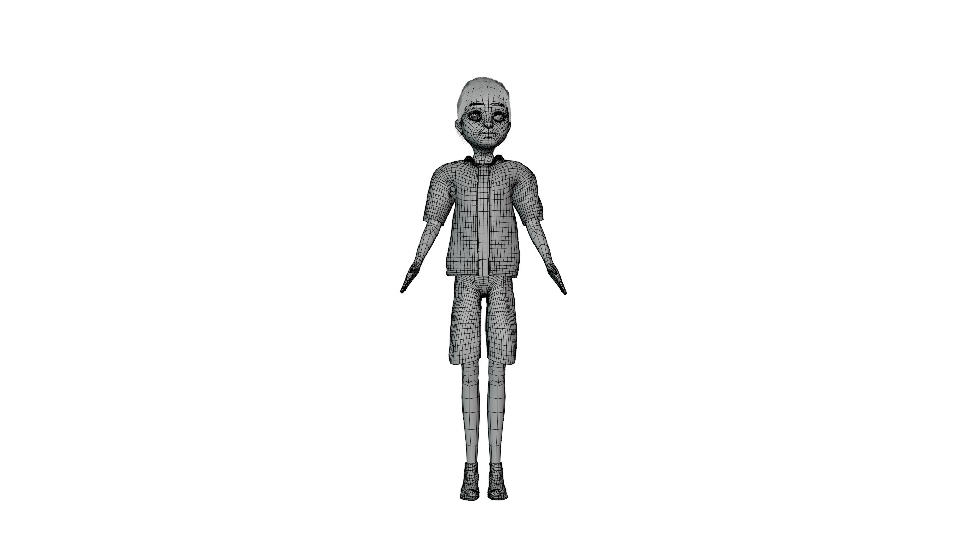Cartoon Man Rigged model RealTime Male Low-poly 3D model 3D Model Collection_25