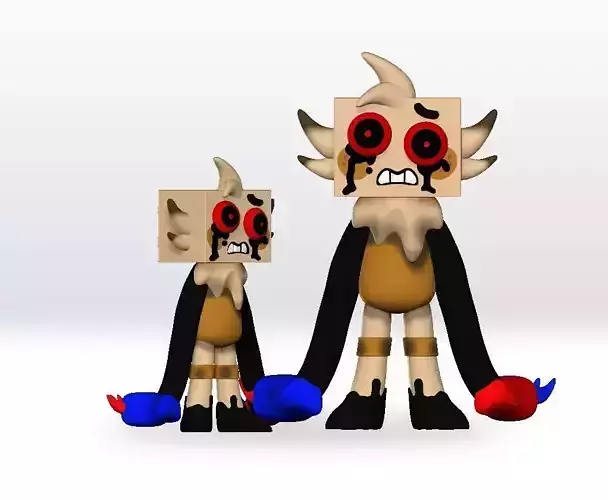 Dandys World Twisted Goob STL 3D Model Character Fanart