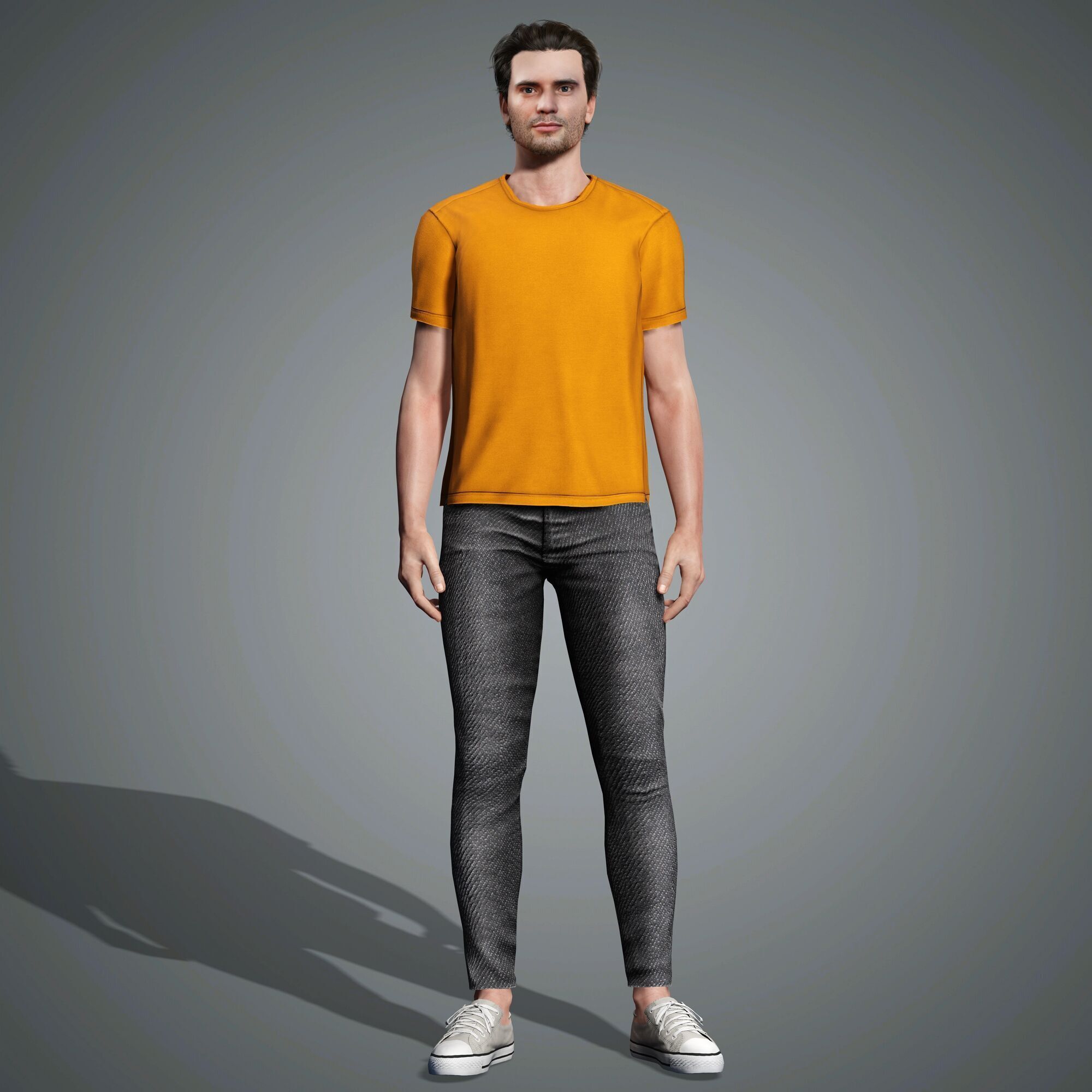 David Corenswet Character Low-poly 3D model_7