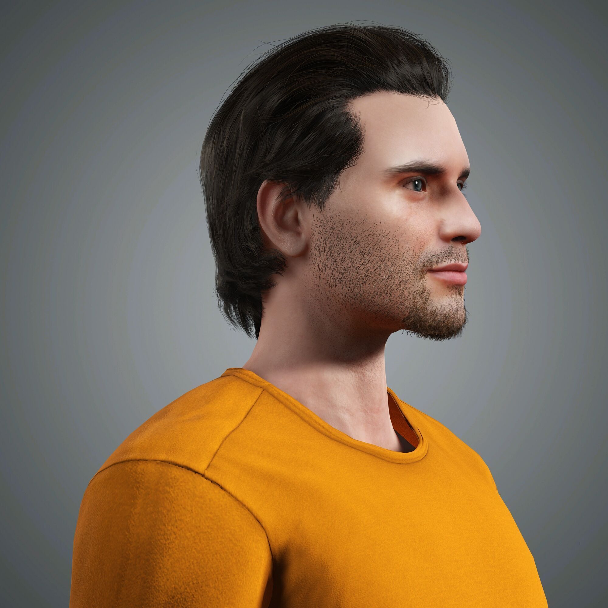 David Corenswet Character Low-poly 3D model_3