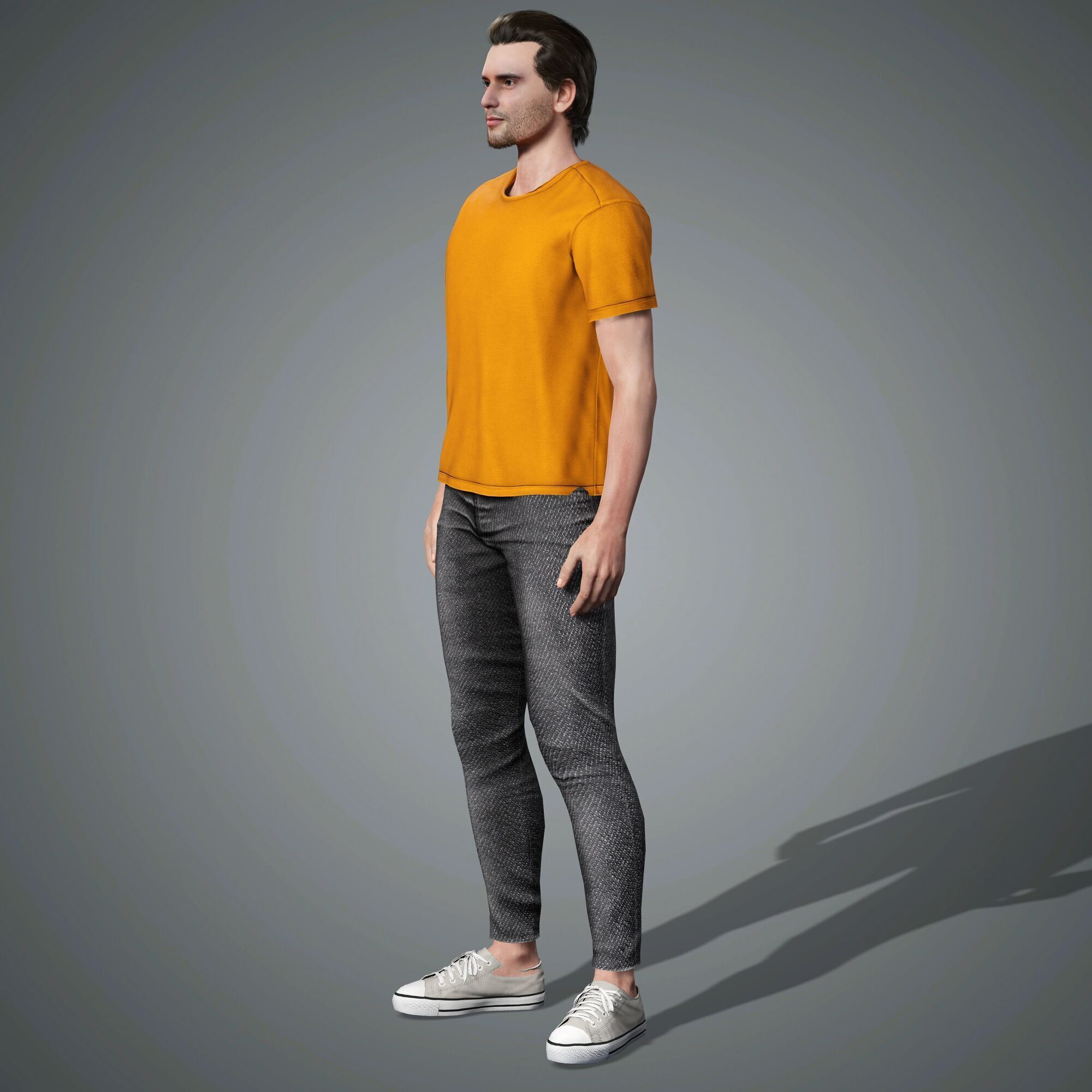 David Corenswet Character Low-poly 3D model_8