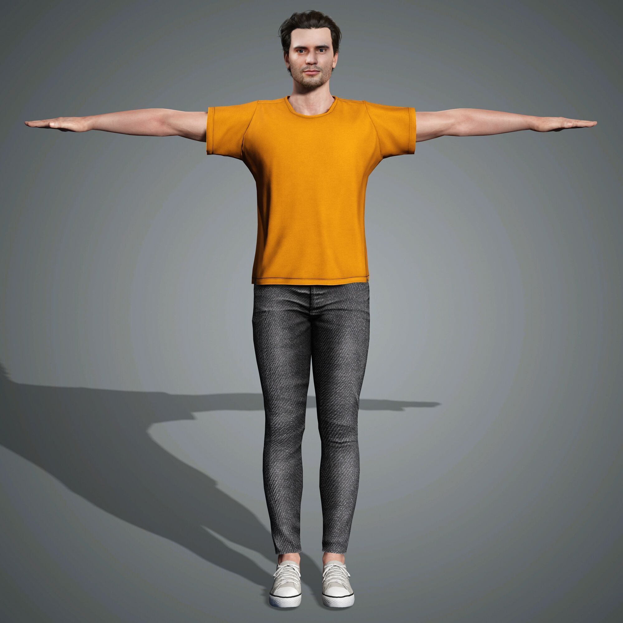 David Corenswet Character Low-poly 3D model_12