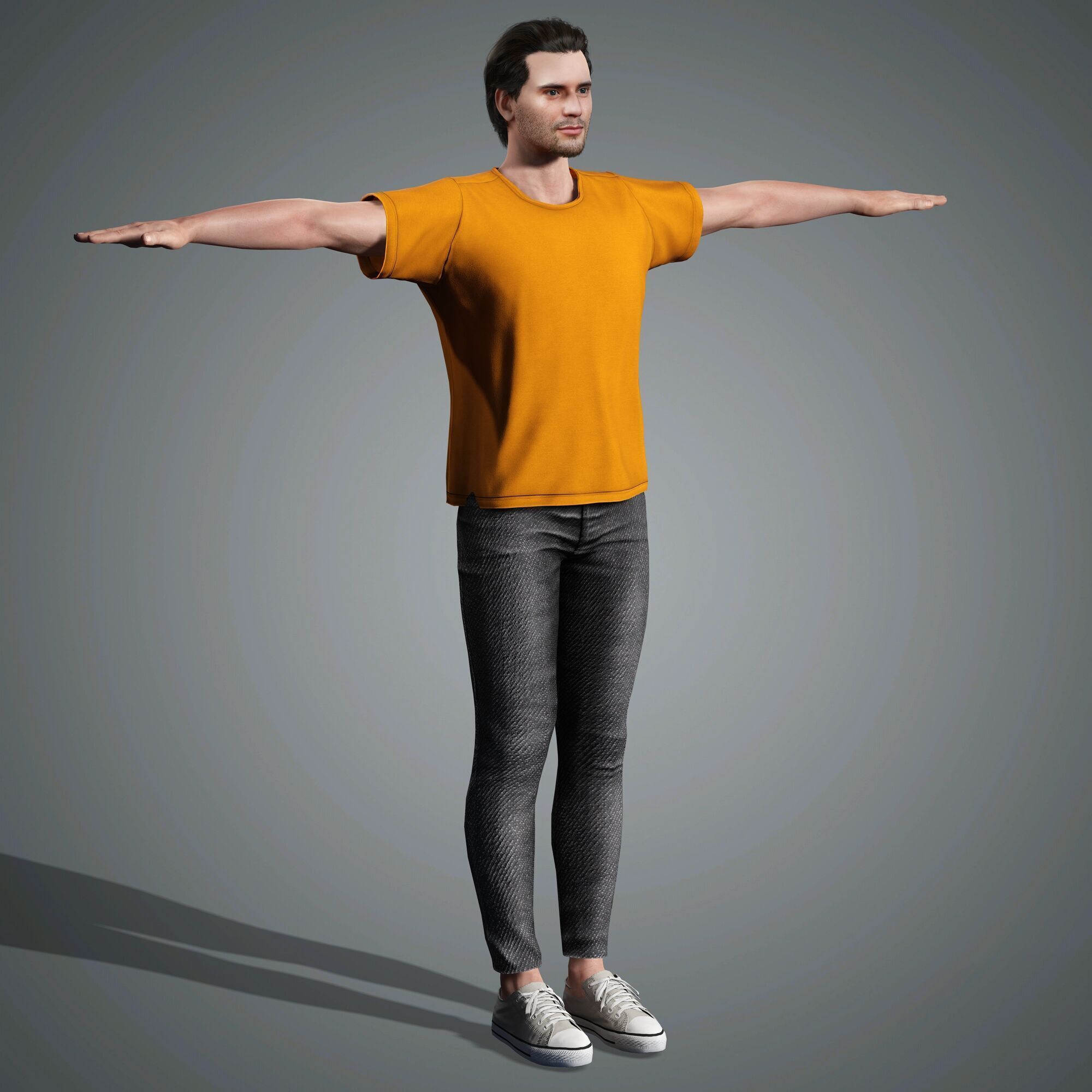 David Corenswet Character Low-poly 3D model_17