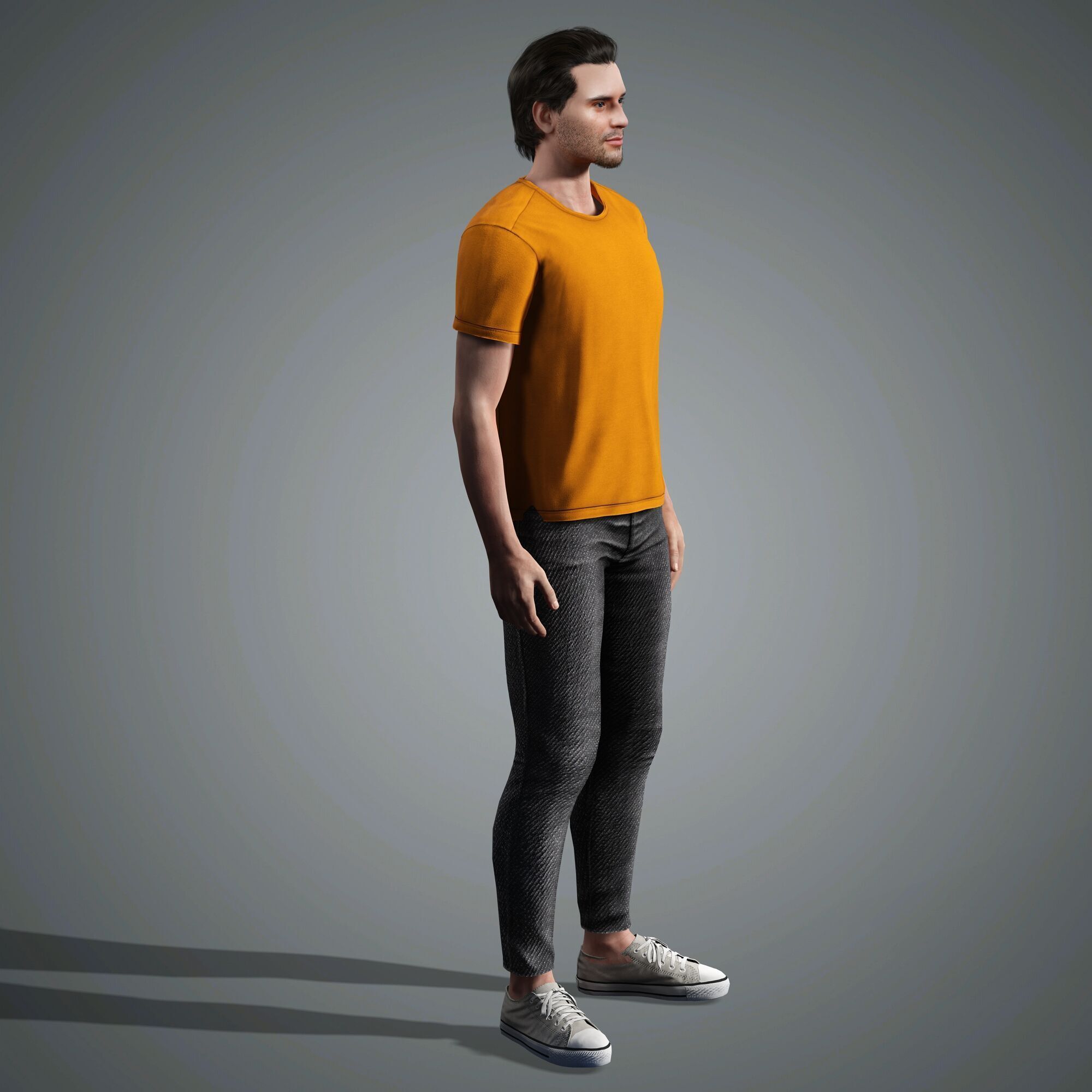 David Corenswet Character Low-poly 3D model_11