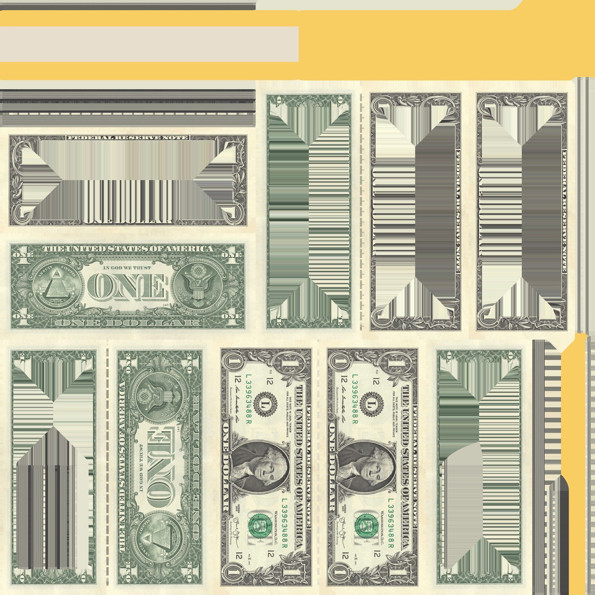 Stacks of dollars 3D model_13