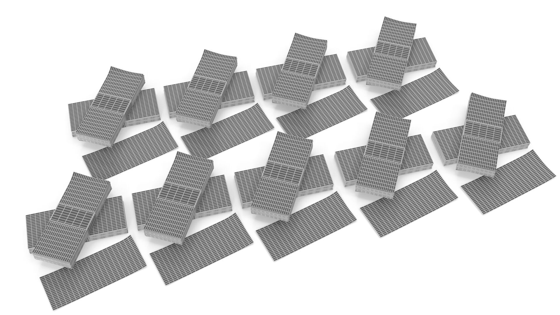 Stacks of dollars 3D model_18