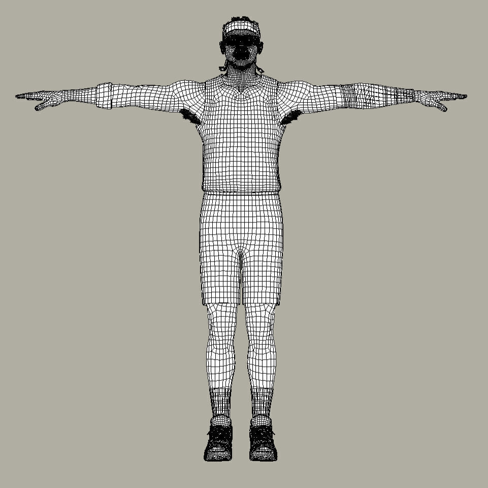 T-Pose Rigged Paolo Banchero Orlando Magic 3D model_9