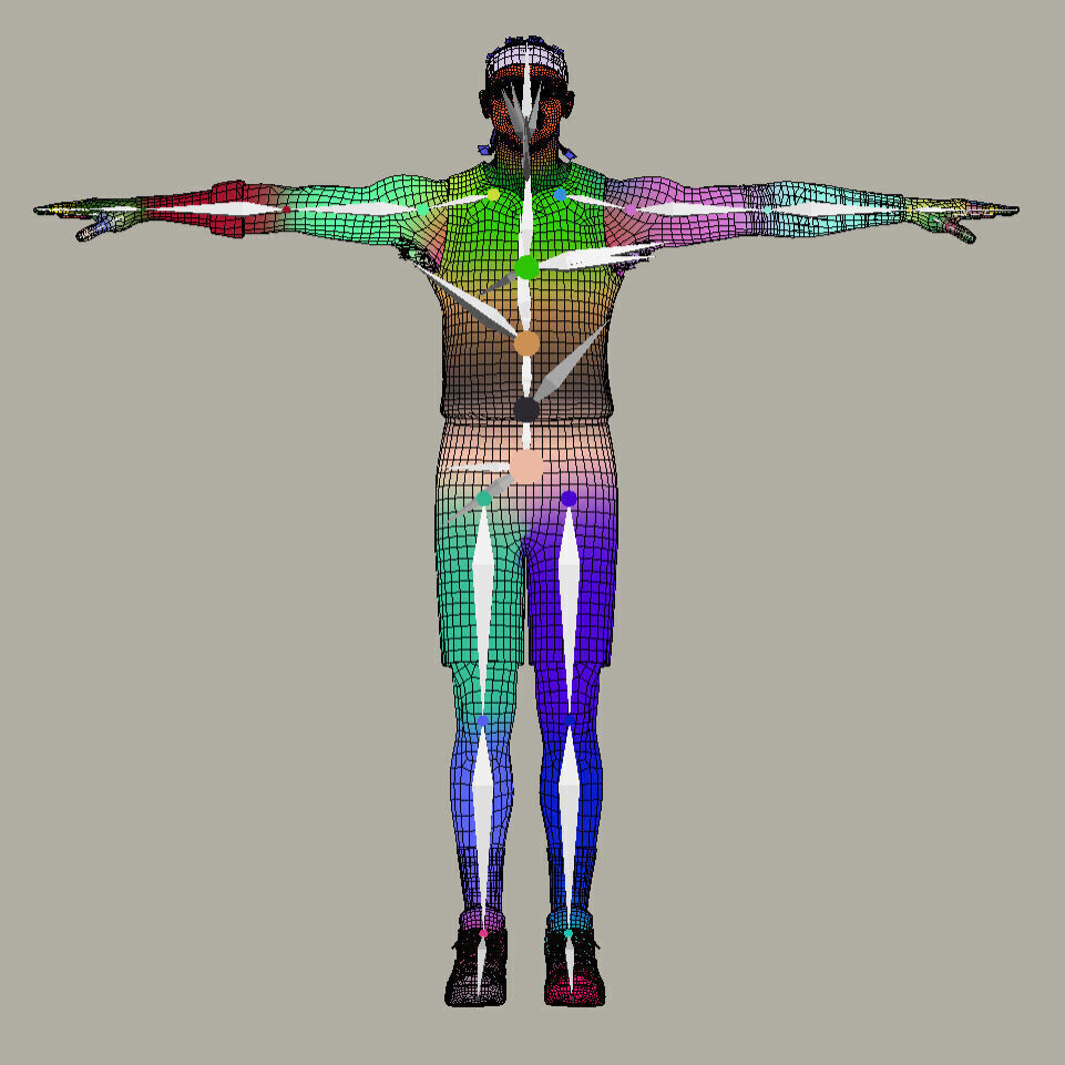 T-Pose Rigged Paolo Banchero Orlando Magic 3D model_11