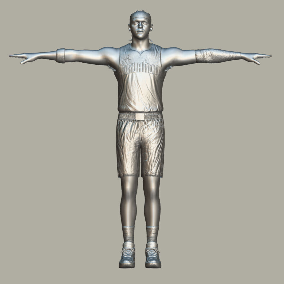 T-Pose Rigged Paolo Banchero Orlando Magic 3D model_6