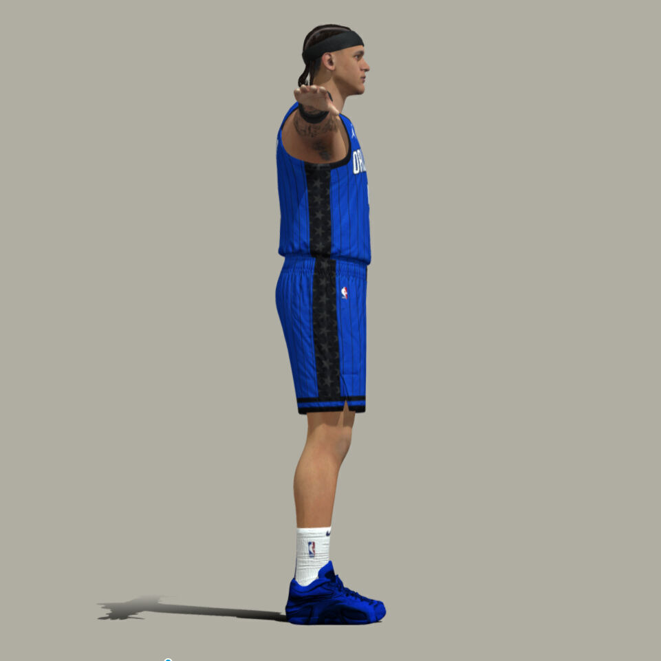 T-Pose Rigged Paolo Banchero Orlando Magic 3D model_5