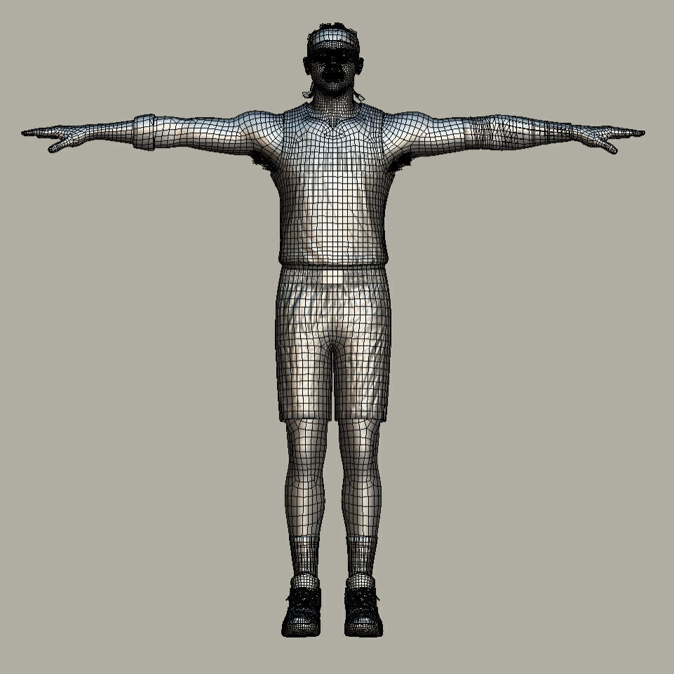 T-Pose Rigged Paolo Banchero Orlando Magic 3D model_7