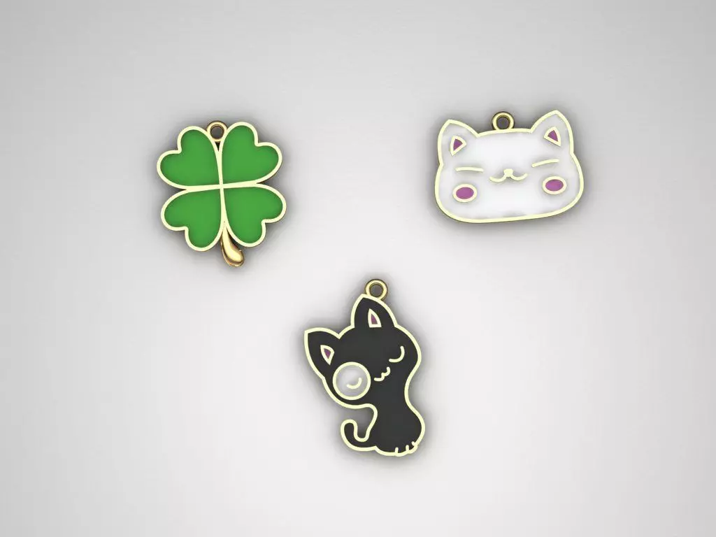 pendant enamel 3D print model