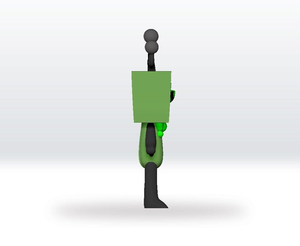 Dandys World Vee STL file 3D Model Character Fanart 3D print model_5