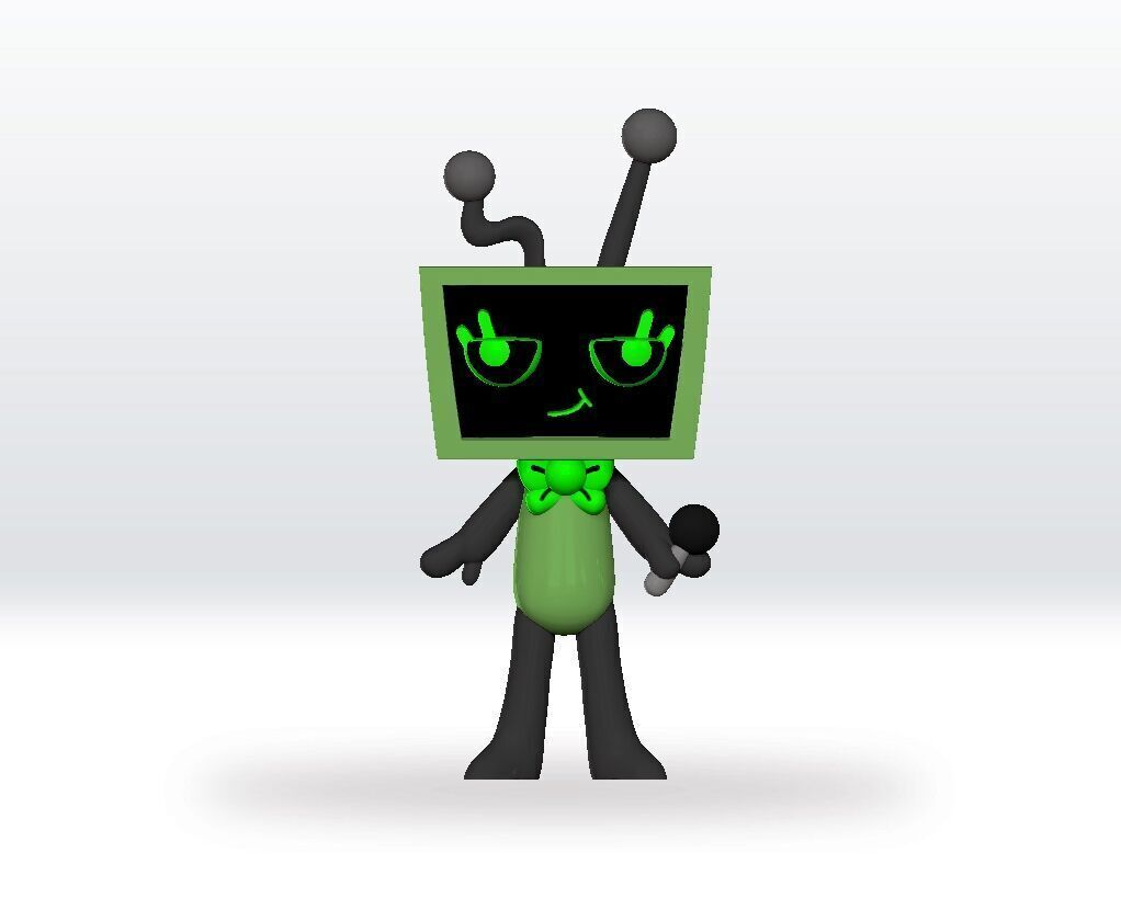 Dandys World Vee STL file 3D Model Character Fanart 3D print model_2