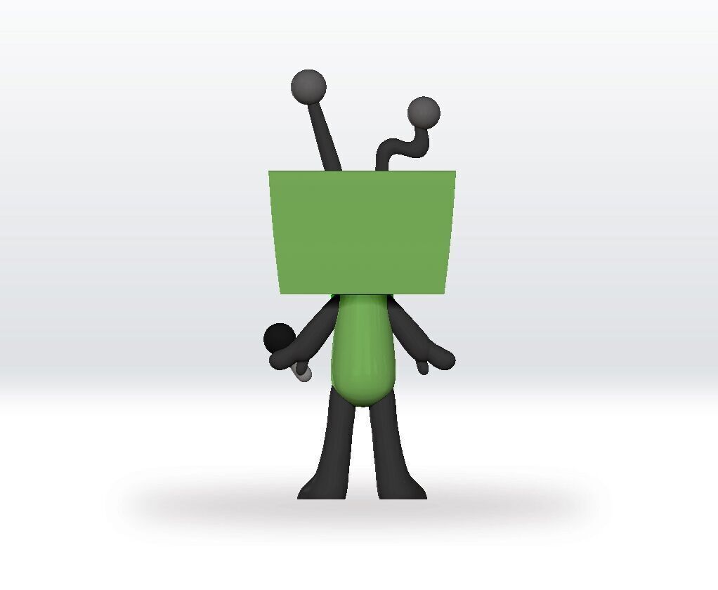 Dandys World Vee STL file 3D Model Character Fanart 3D print model_4