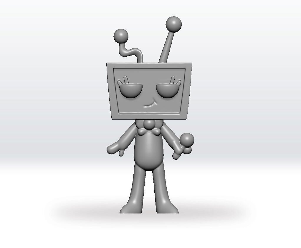 Dandys World Vee STL file 3D Model Character Fanart 3D print model_1