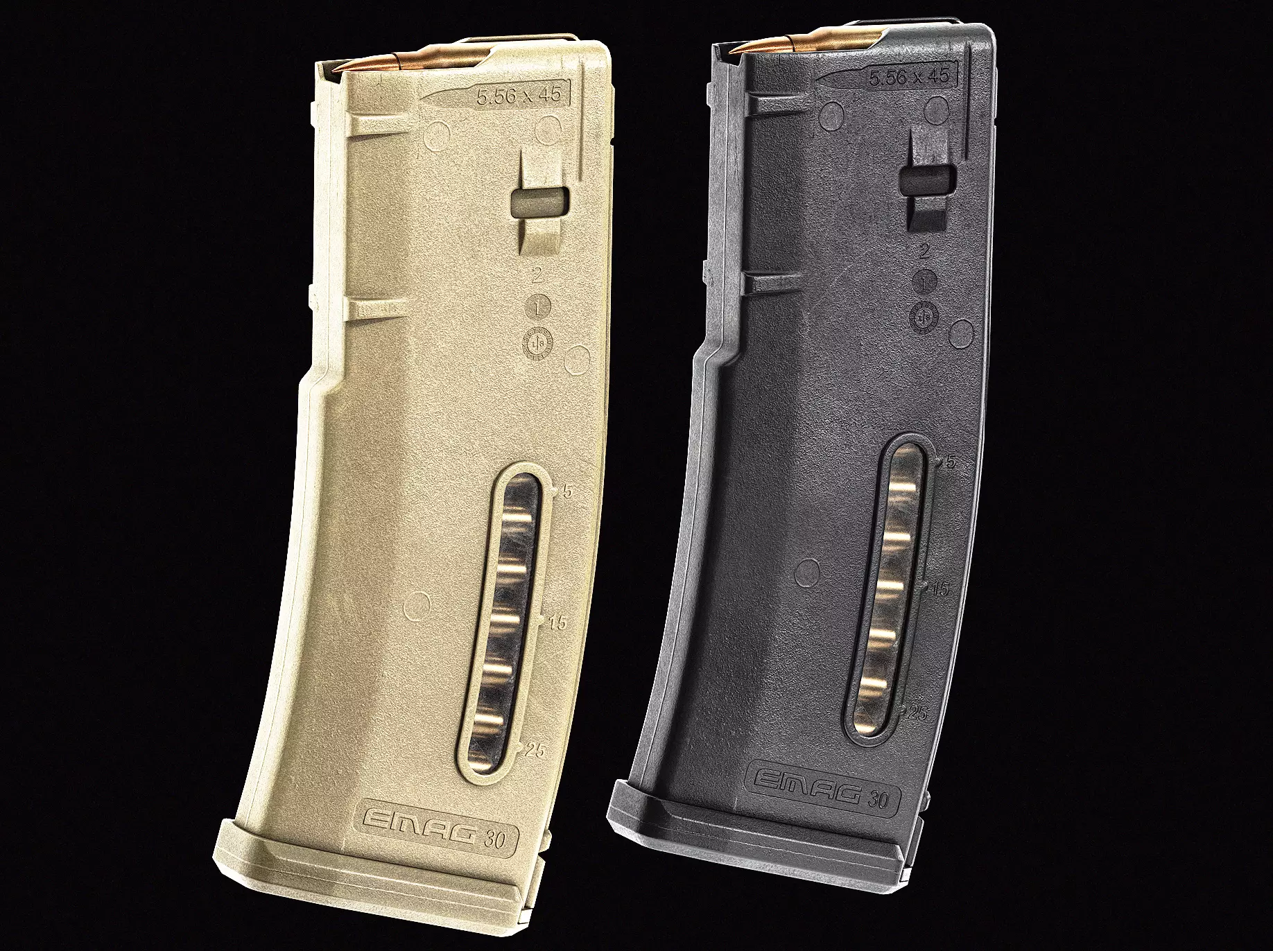 Magpul Emag 30 Magazine Low-poly 3D model_0