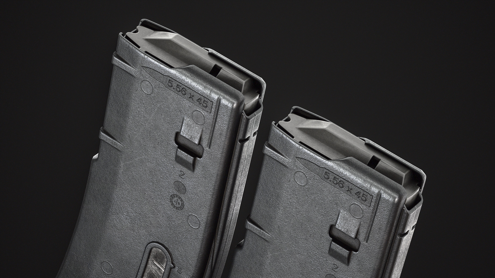 Magpul Emag 30 Magazine Low-poly 3D model_6