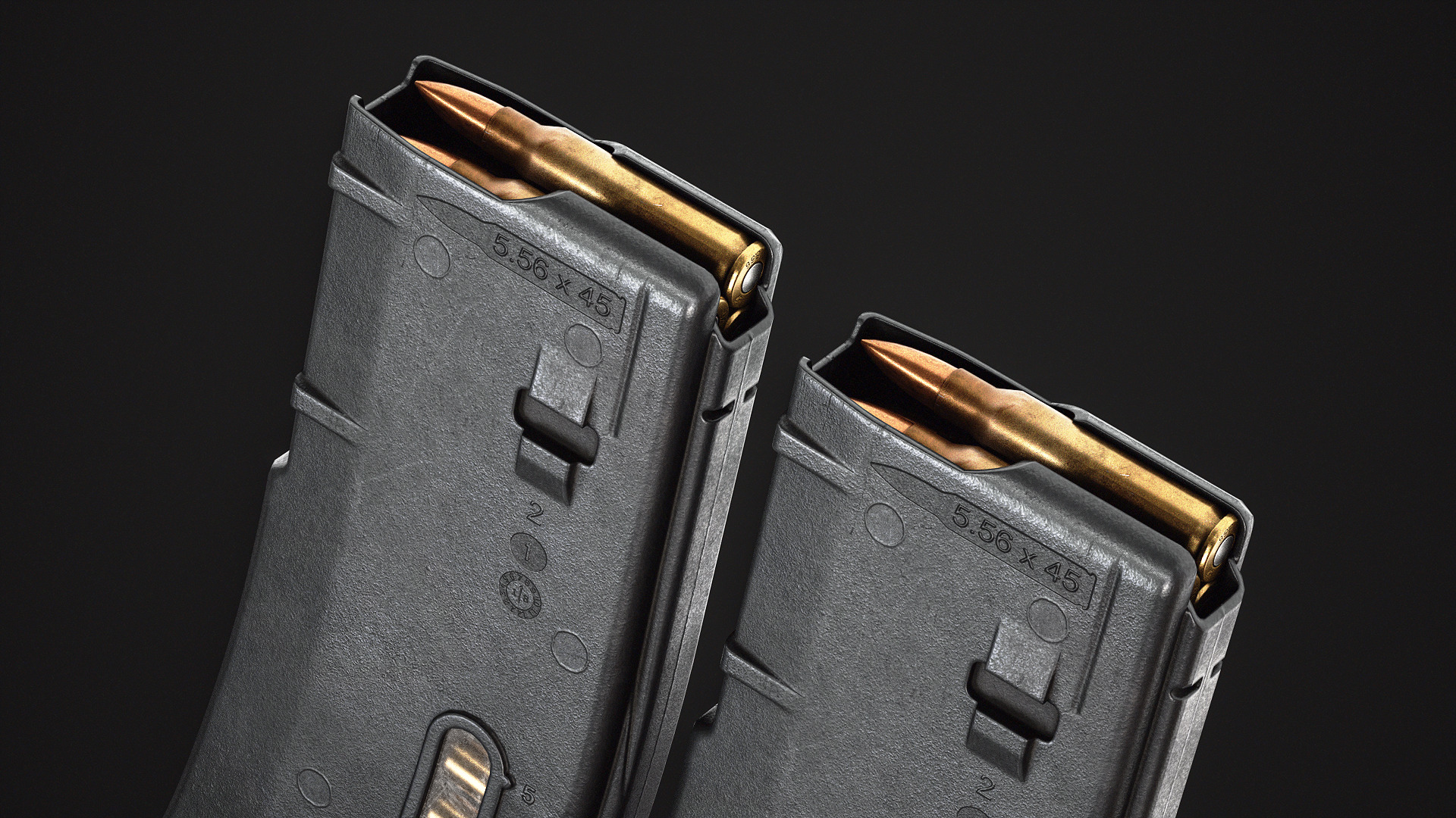 Magpul Emag 30 Magazine Low-poly 3D model_5