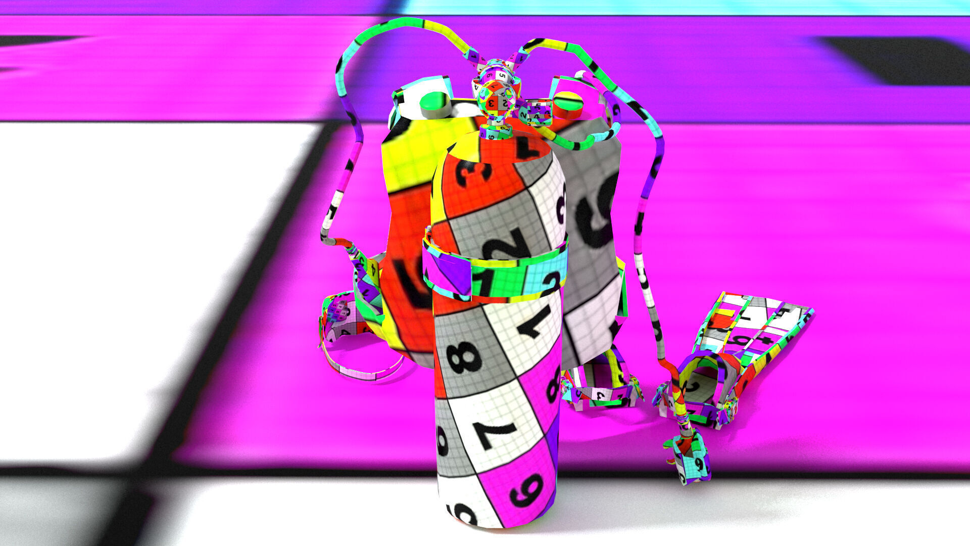 laos Dive Equipment Low-poly 3D model_13