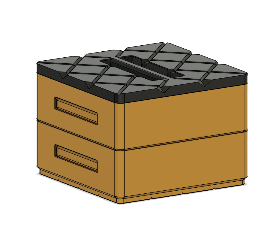 Stackable Citadel 12ml Pot Storage Boxes 3D print model_4
