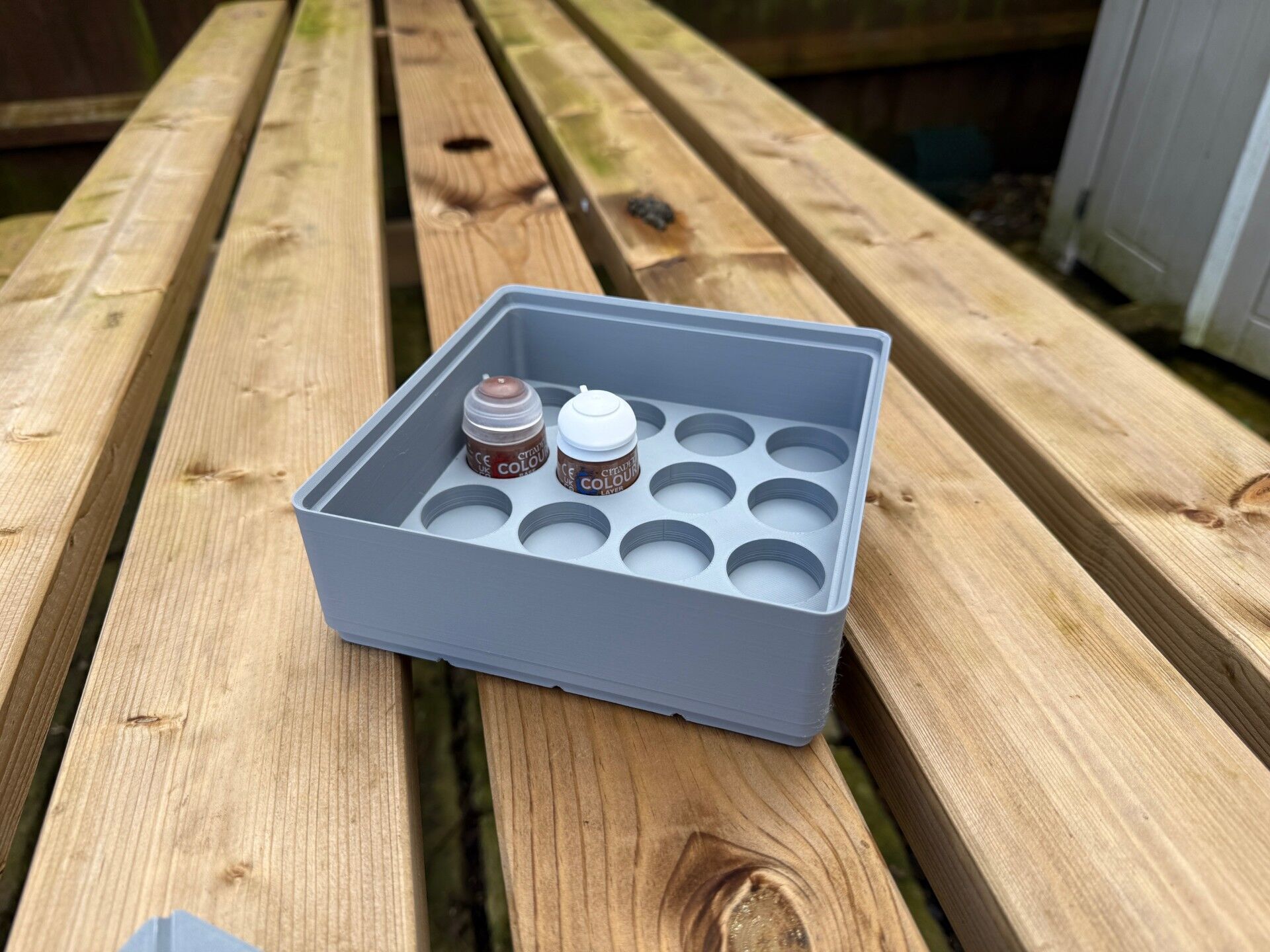 Stackable Citadel 12ml Pot Storage Boxes 3D print model_5