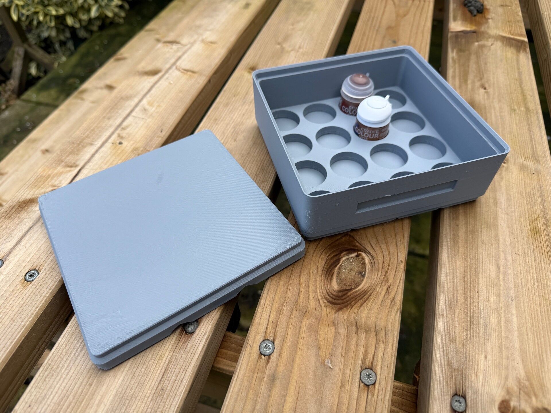Stackable Citadel 12ml Pot Storage Boxes 3D print model_6
