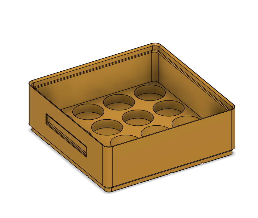 Stackable Citadel 12ml Pot Storage Boxes 3D print model_1