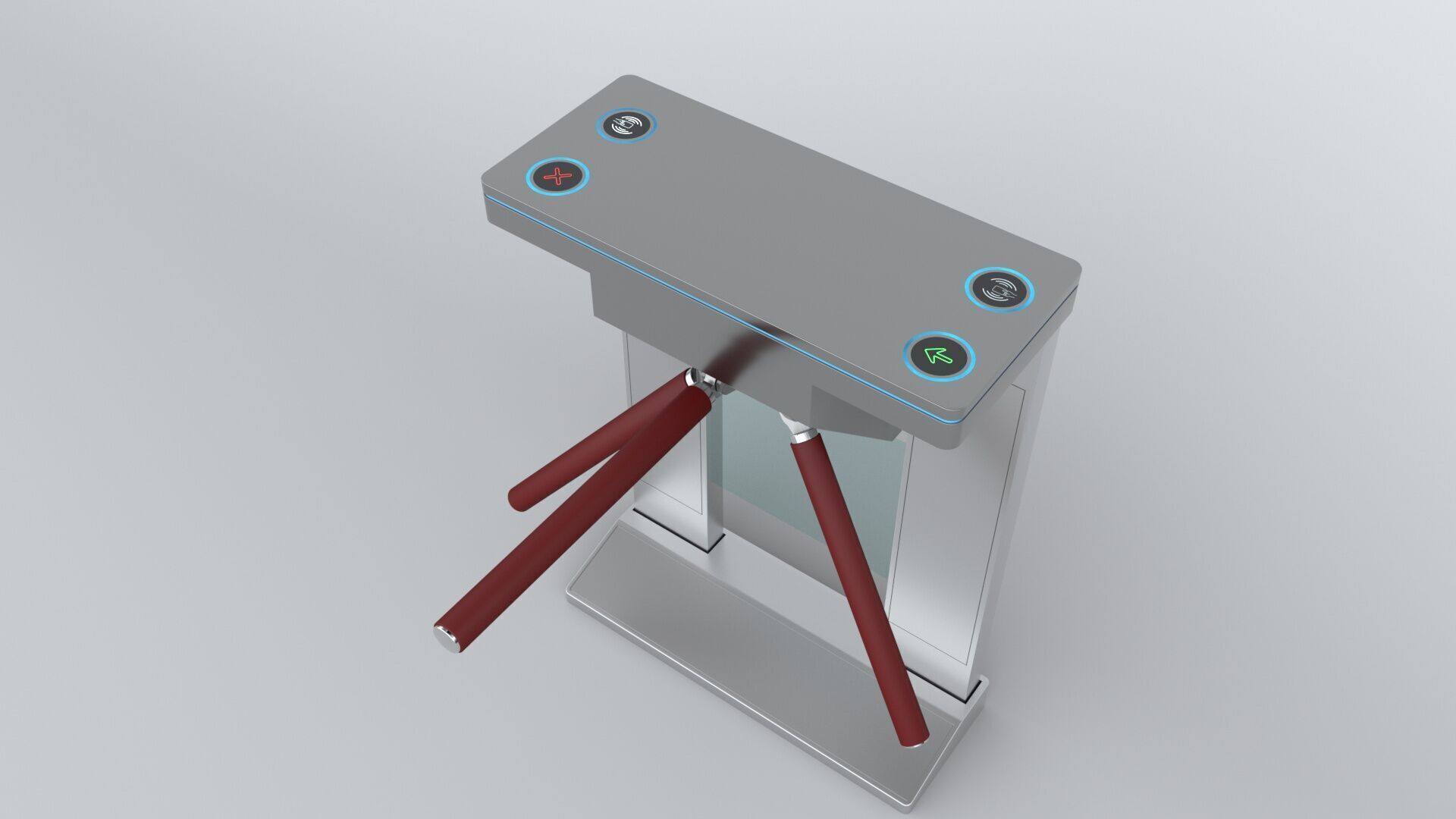 Tripod Turnstile 3D model_16
