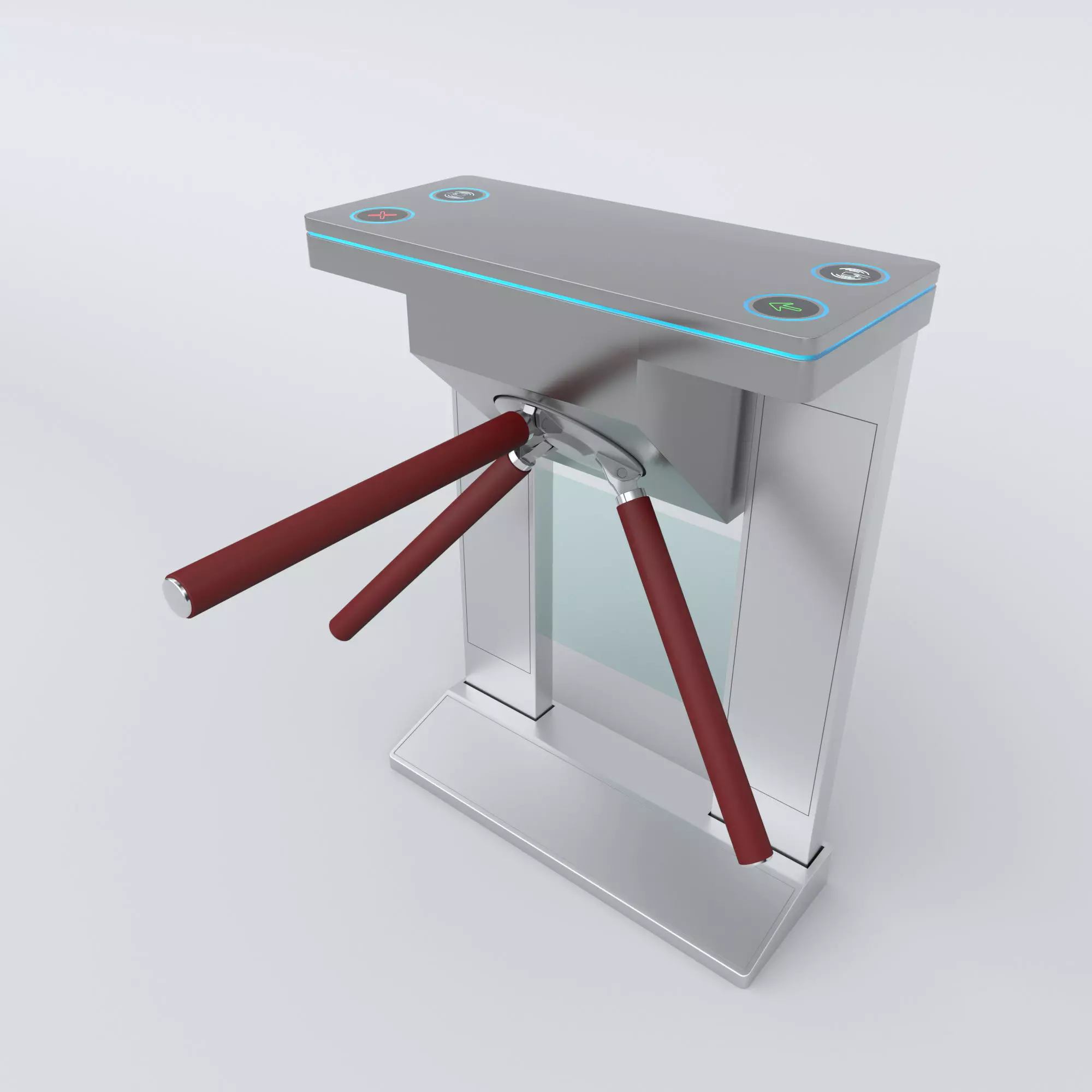 Tripod Turnstile 3D model_0