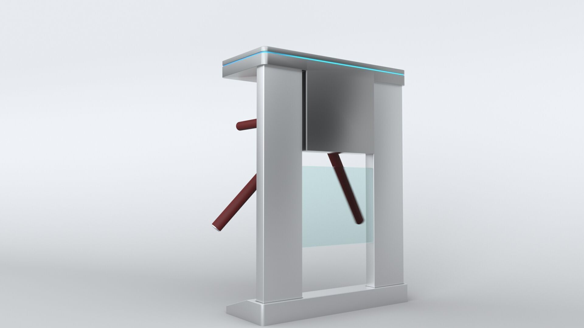 Tripod Turnstile 3D model_7