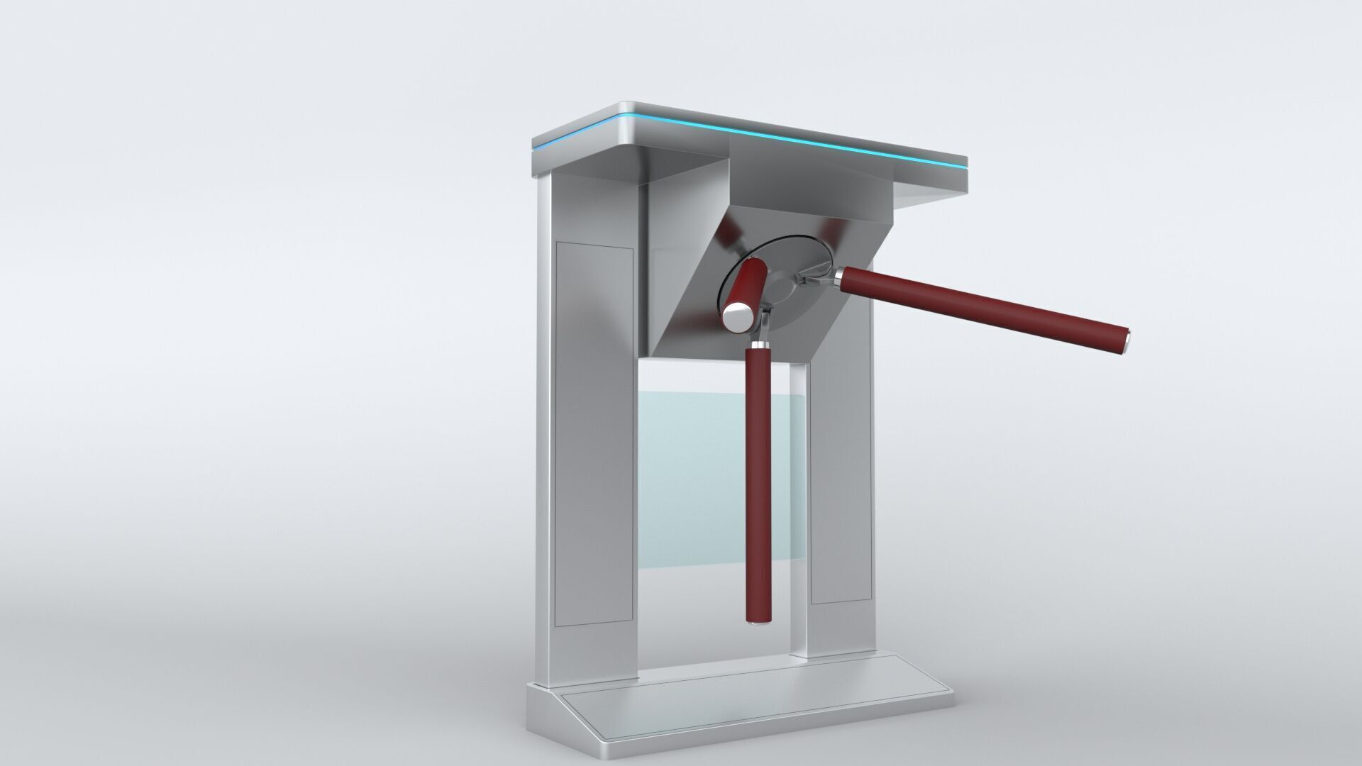 Tripod Turnstile 3D model_11