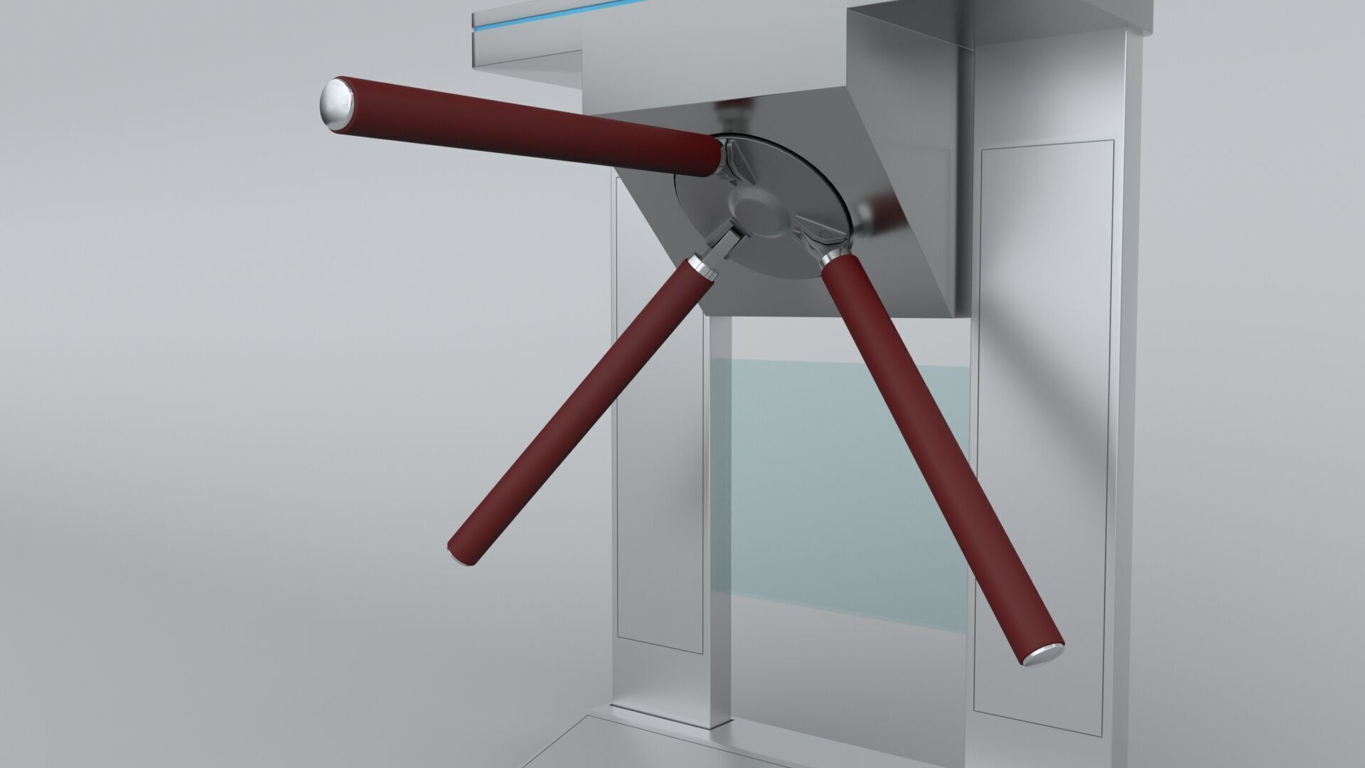 Tripod Turnstile 3D model_3