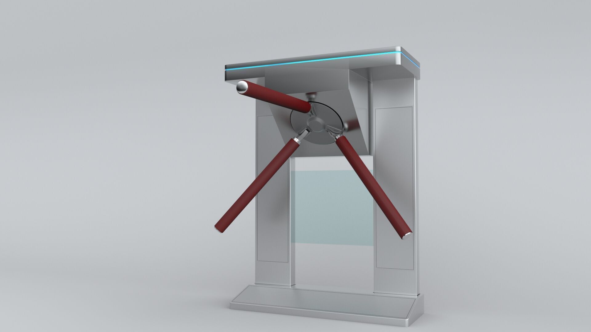 Tripod Turnstile 3D model_5