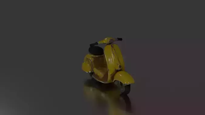 Yellow Moped