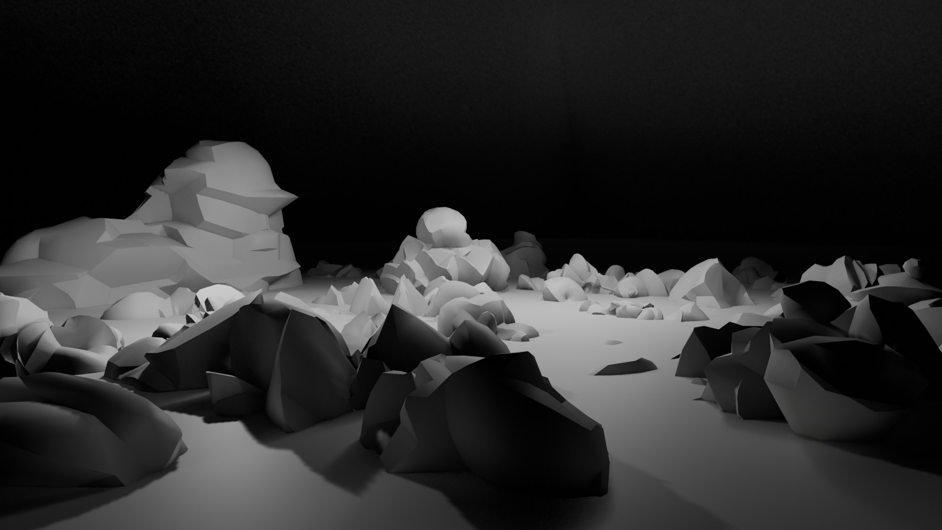 Rock Pack - low poly  Low-poly 3D model_5