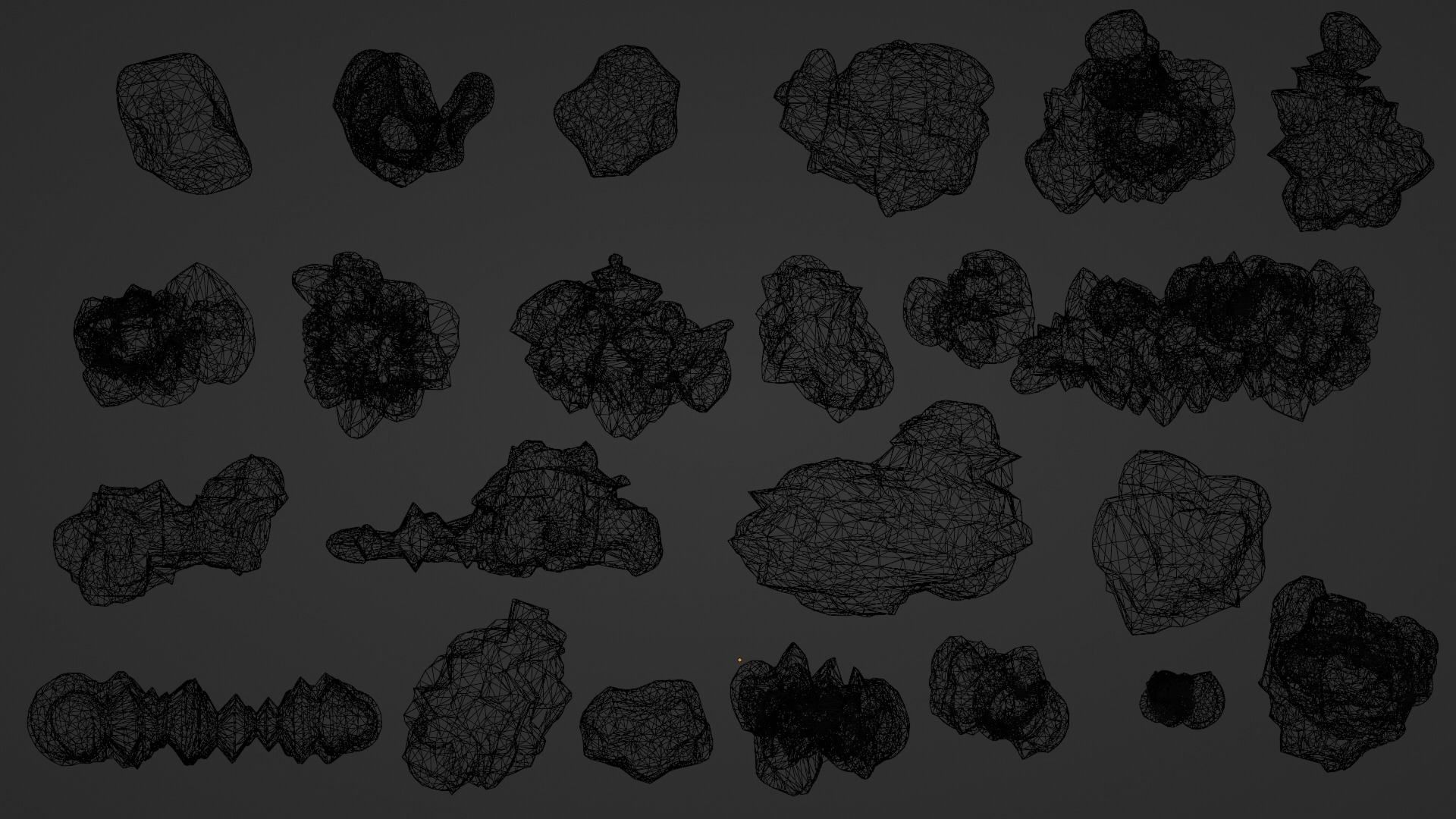 Rock Pack - low poly  Low-poly 3D model_2