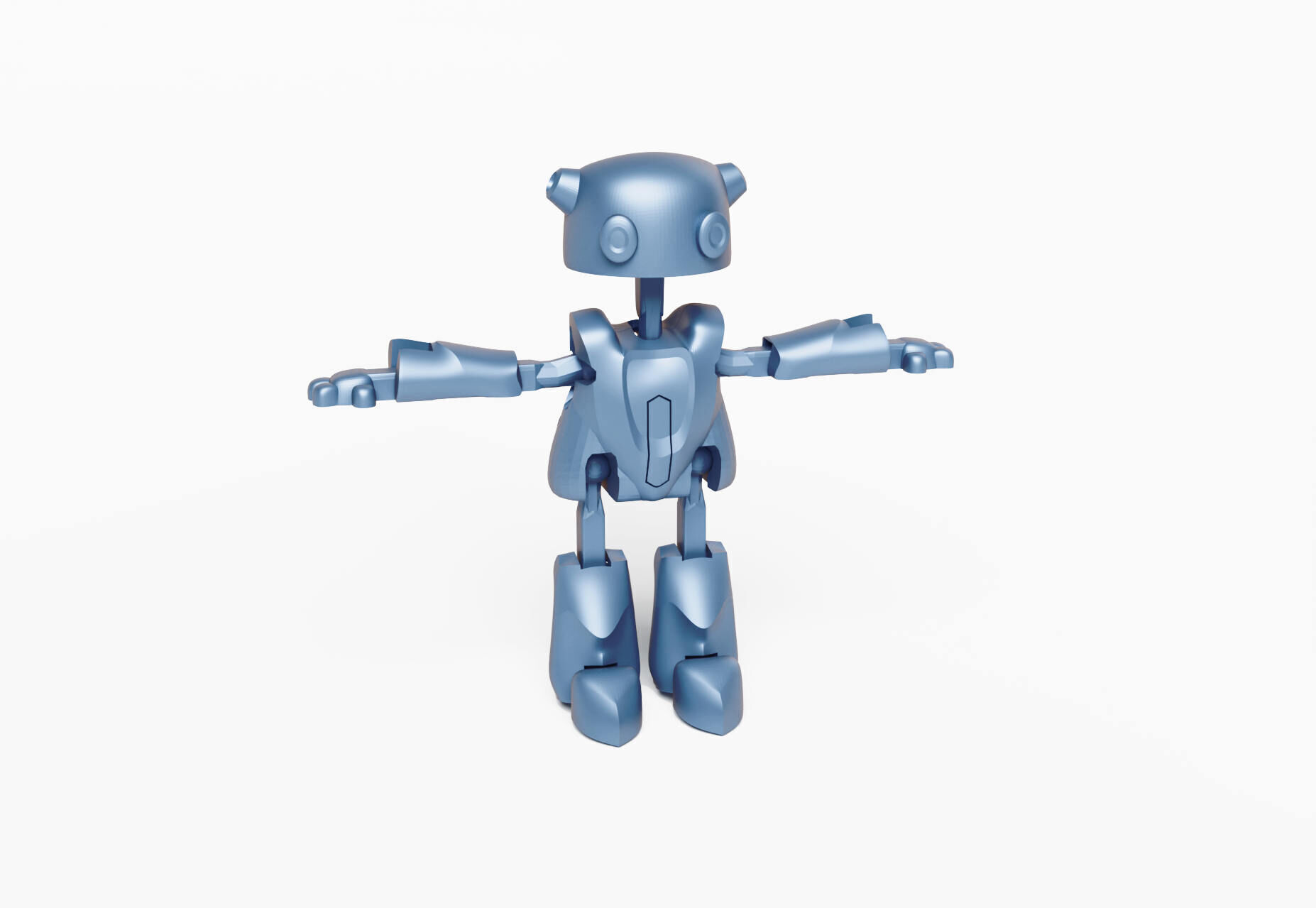 Pixiebot - mini articulated robot 3D print model_7