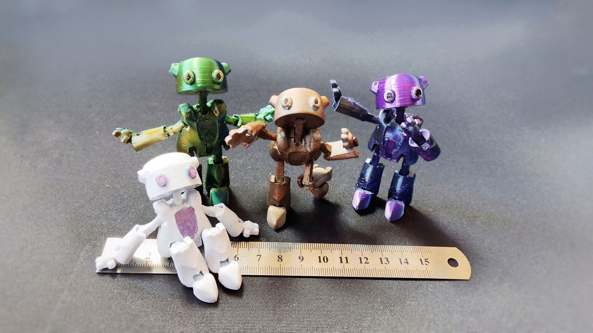 Pixiebot - mini articulated robot 3D print model_3