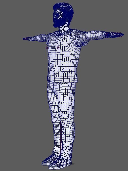 Bryan Cranston  Character Low-poly 3D model_21