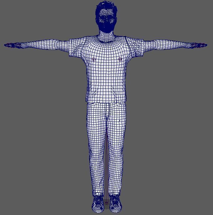 Bryan Cranston  Character Low-poly 3D model_20