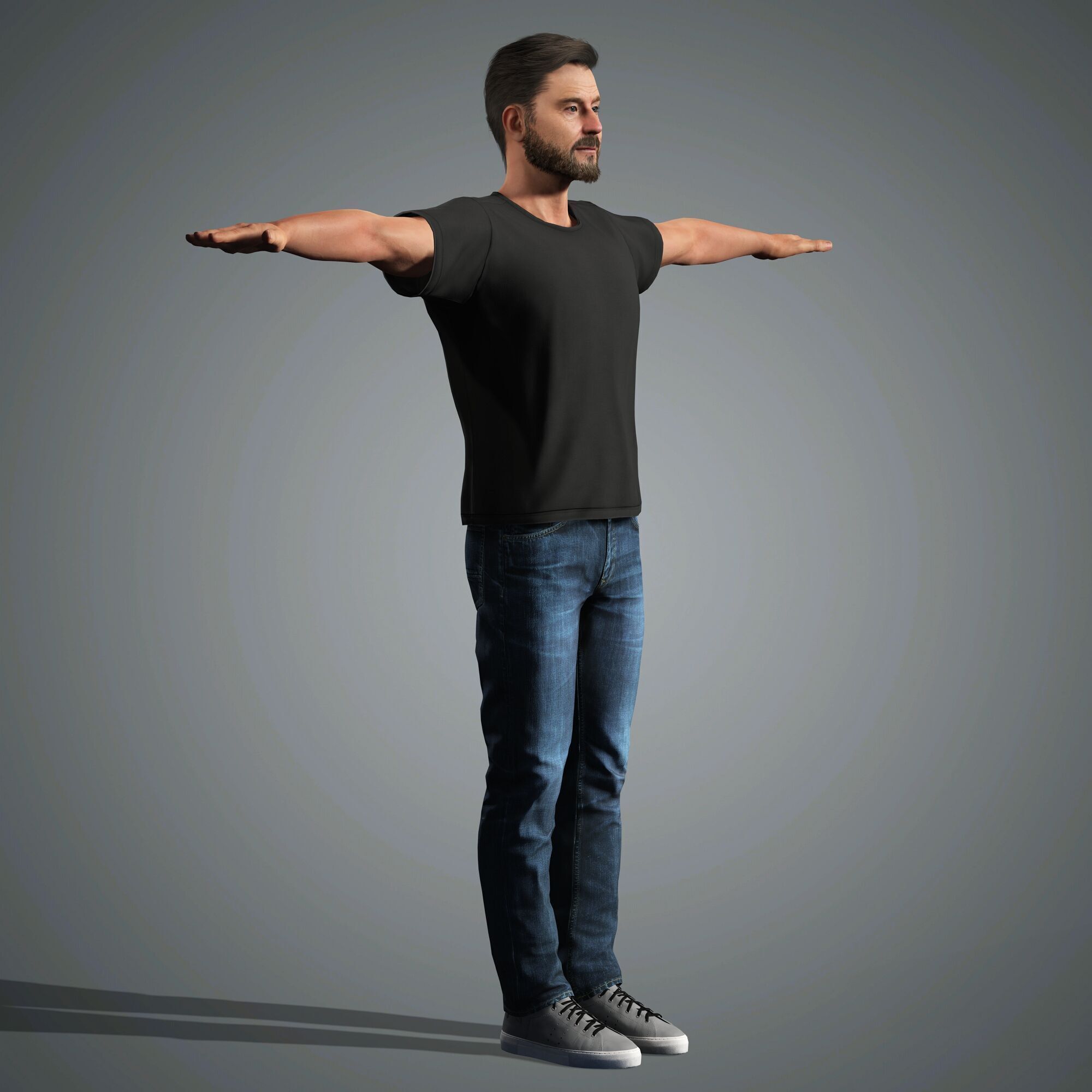 Bryan Cranston  Character Low-poly 3D model_17